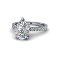 Pear Lab Grown Diamond Engagement Ring -Bel Viaggio Designs