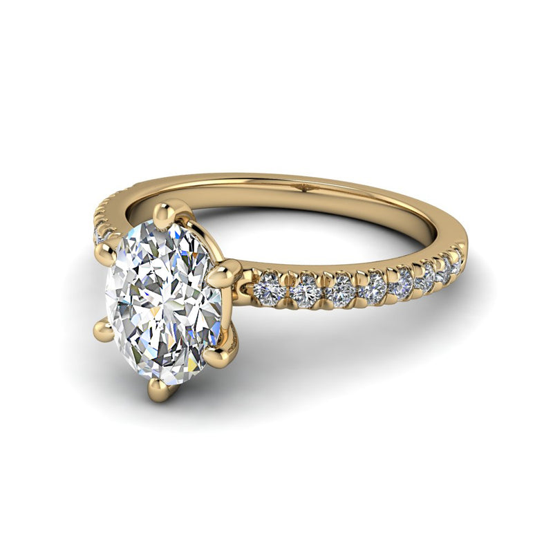 Livia Lab Grown Diamond Engagement Ring -Bel Viaggio Designs