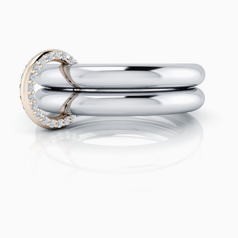 Connected Rings Trendy Anniversary Band-Bel Viaggio