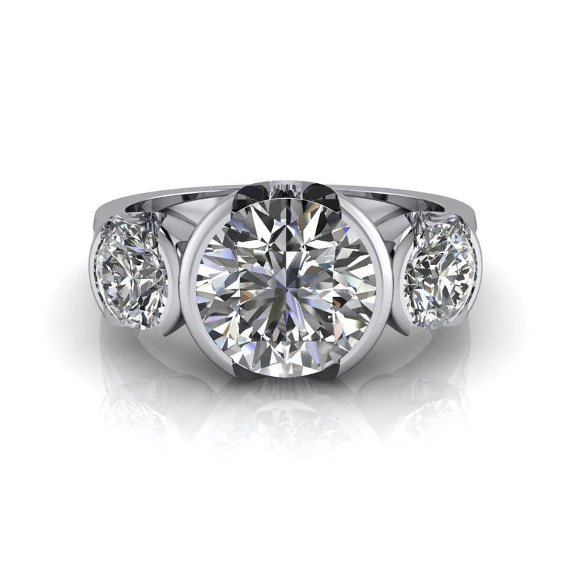 Three Stone Lab Grown Diamond Anniversary Ring - Bel Viaggio