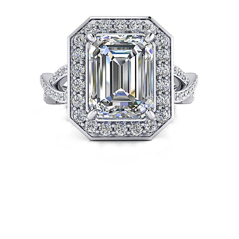 Yara No. 1 Emerald Cut Lab Grown Diamond Engagement Ring