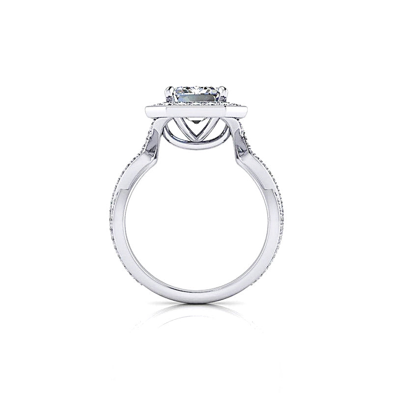 Yara No. 1 Emerald Cut Lab Grown Diamond Engagement Ring