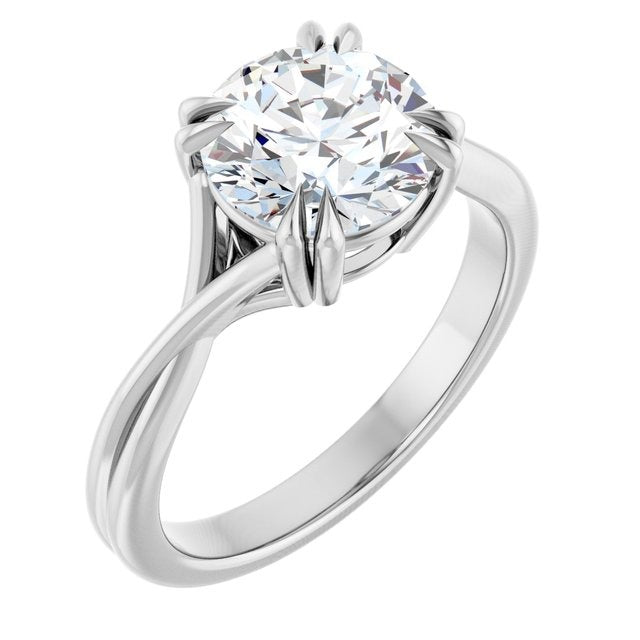 Rani Lab Diamond Solitaire Engagement Ring 2 ctw