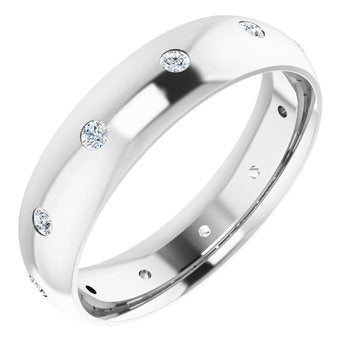 Flush Set Lab Diamond Men's Wedding Band 1/3 Ct.