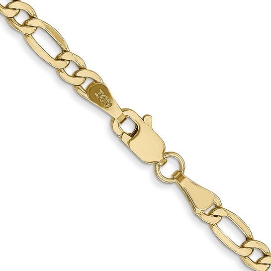 Lightweight Gold Figaro Chain 3.5mm 22"