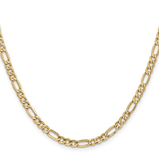 Lightweight Gold Figaro Chain 3.5mm 22"