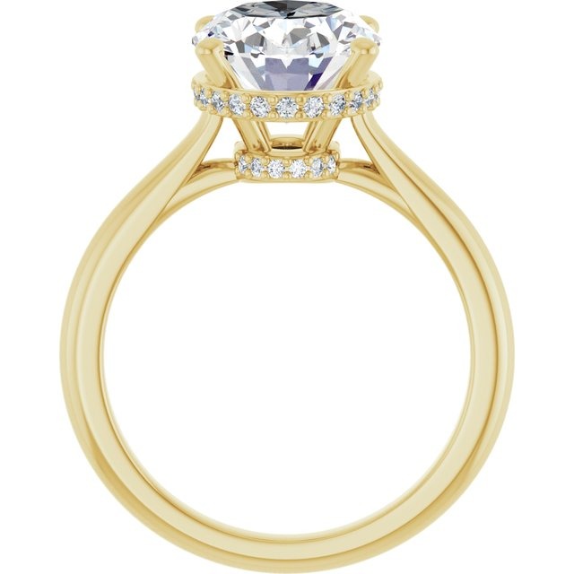 Malia Oval Lab Diamond Engagement Ring 3.20 ctw