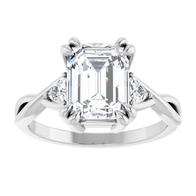 Allira Three Stone Lab Diamond Ring 2.20 ctw