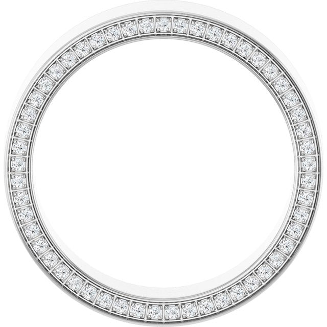 Satin Finish Lab Diamond Men's Wedding Band 6mm