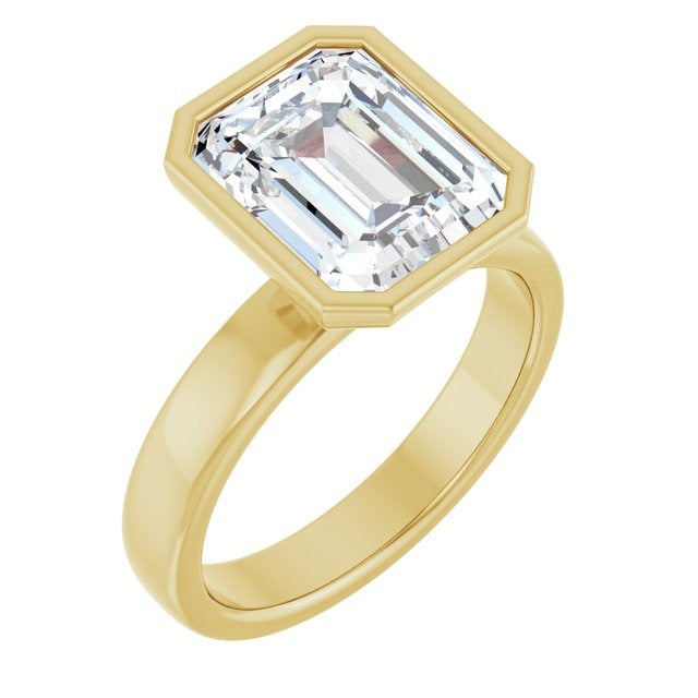 Cordelia Emerald Cut Lab Diamond Engagement Ring 3.50 ctw