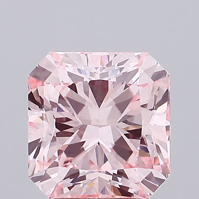 Lab Grown Loose Pink Diamond, Square Radiant 3CT