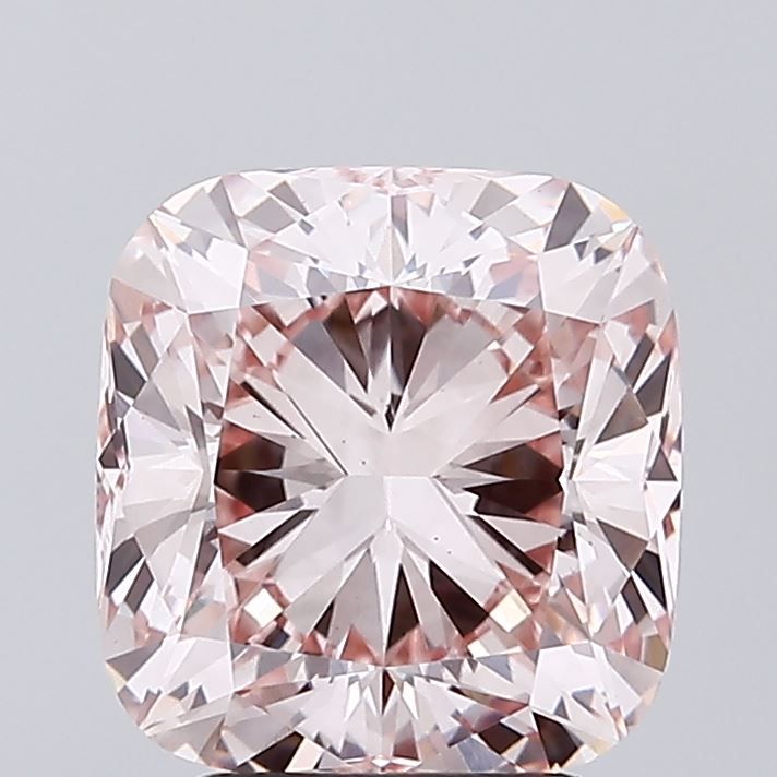 Cushion Cut Pink Lab Diamond 3.12 ct, VS1 Clarity