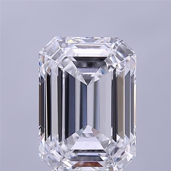 Certified D Color Emerald Cut Lab Diamond 3ct.