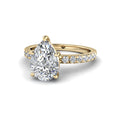 Pear Lab Grown Diamond Engagement Ring -Bel Viaggio Designs