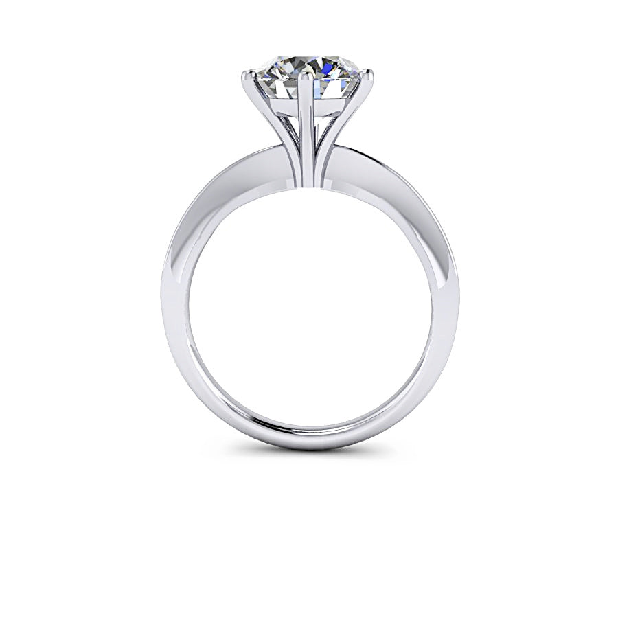 Bel Viaggio Designs-Diamond Solitaire Engagement Comfort Fit