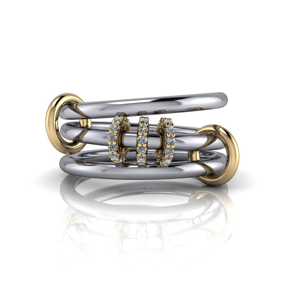 Milkyway Connected Rings .15 ctw