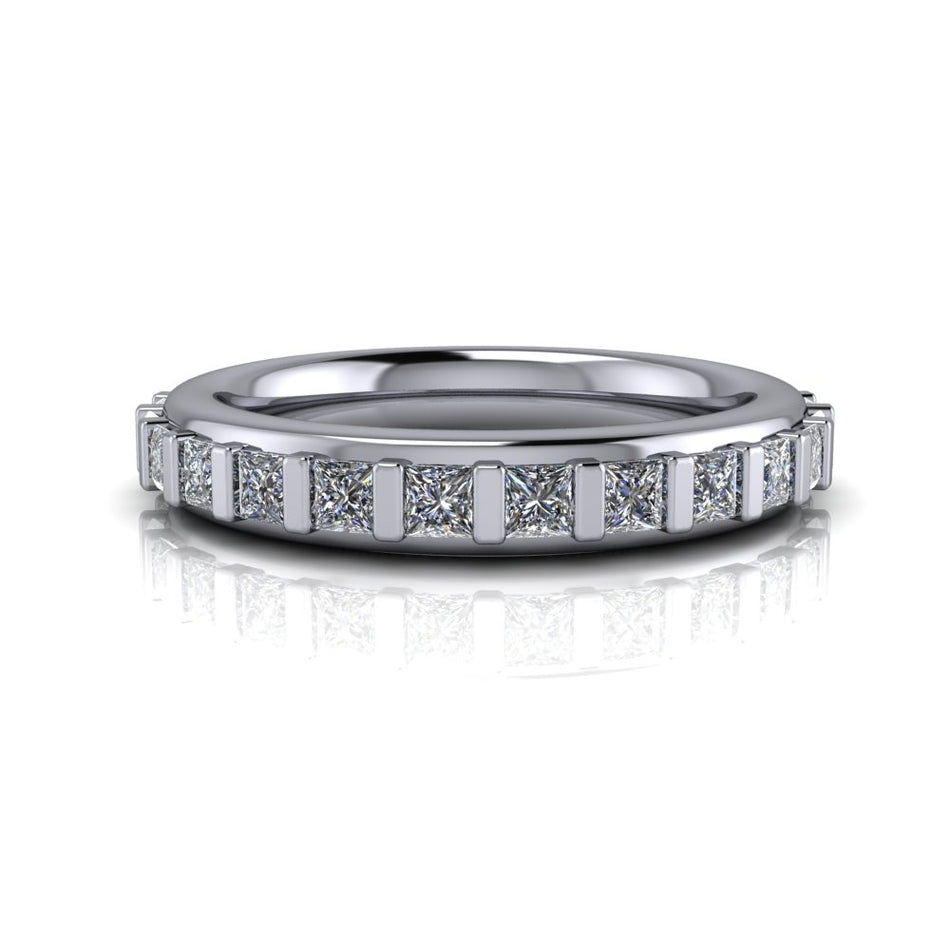 Clementine Moissanite Wedding Band