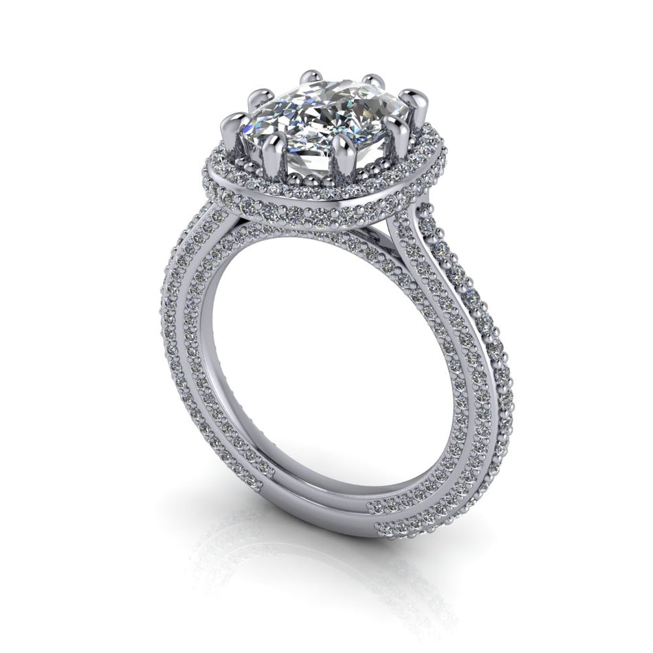 Camilla Cushion Lab Diamond Engagement Ring 4.60 CTW
