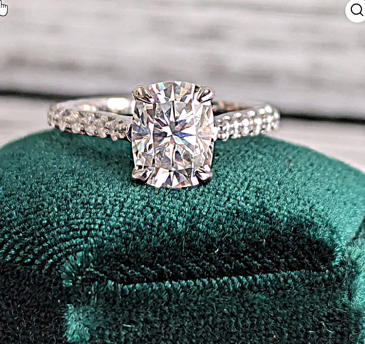 Joanne No. 1 Moissanite Ring Cushion Cut