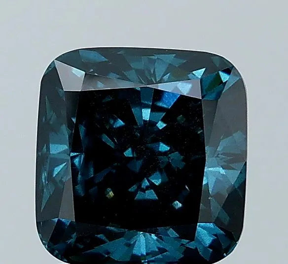 2.02ct Cushion brilliant Lab Grown Diamond (Colour Fancy Deep Blue, Clarity SI2, IGI Certified)