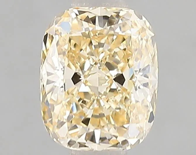 1.02ct Cushion brilliant Lab Grown Diamond (Colour Fancy Light Yellow, Clarity VS1, Cut GD, IGI Certified)