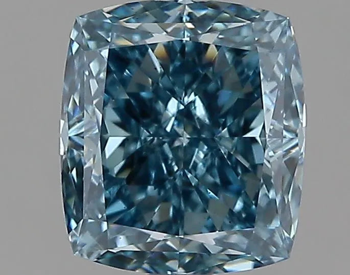 1.53ct Cushion modified Lab Grown Diamond (Colour Fancy Vivid Blue, Clarity VS2, IGI Certified)