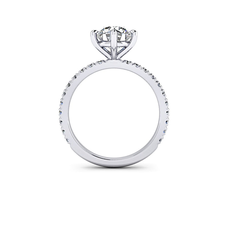 Bel Viaggio Designs-Diamond Engagement Ring Comfort Fit