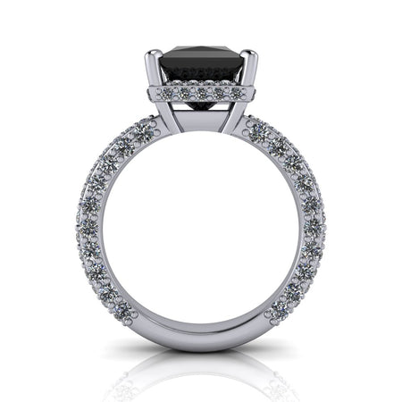 Selma Black Diamond Engagement Ring Bel Viaggio Designs