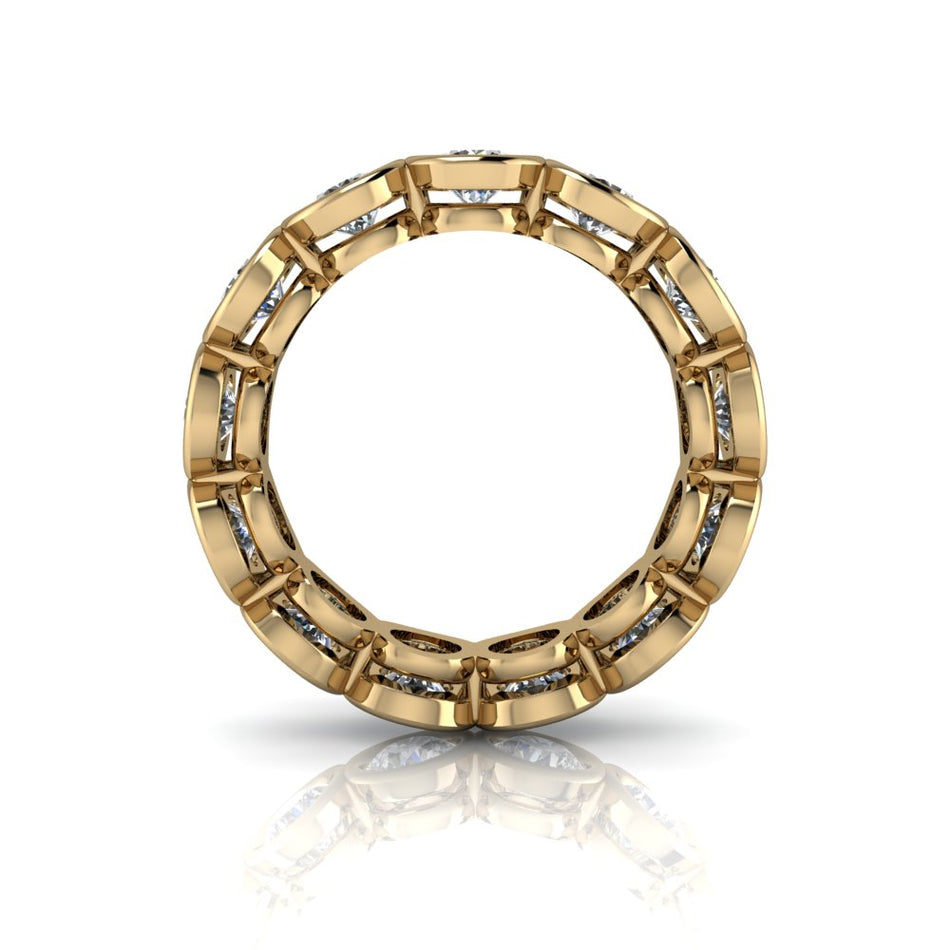 Blossom Lab Diamond Eternity Band Bezel Set 3.25 CTW
