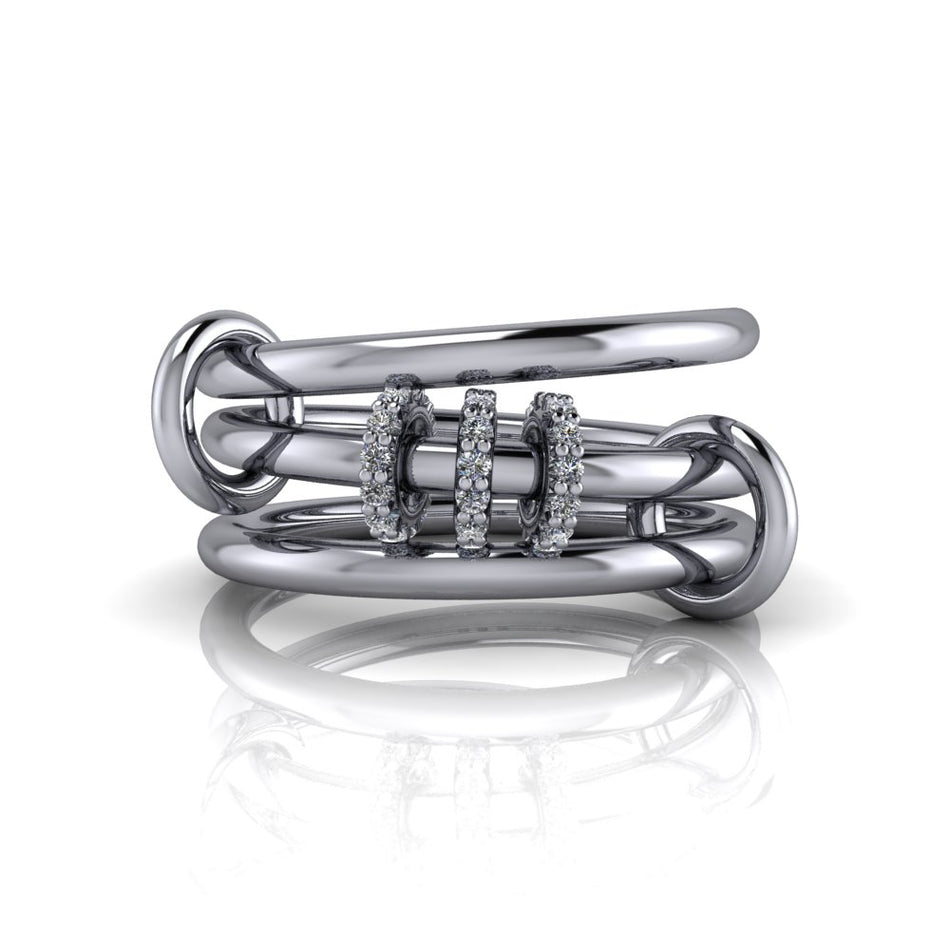 Milkyway Connected Rings .15 ctw