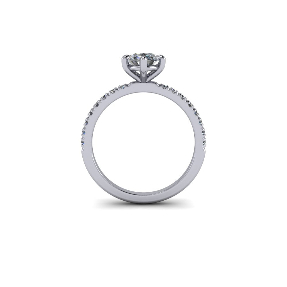 Livia Lab Grown Diamond Engagement Ring -Bel Viaggio Designs