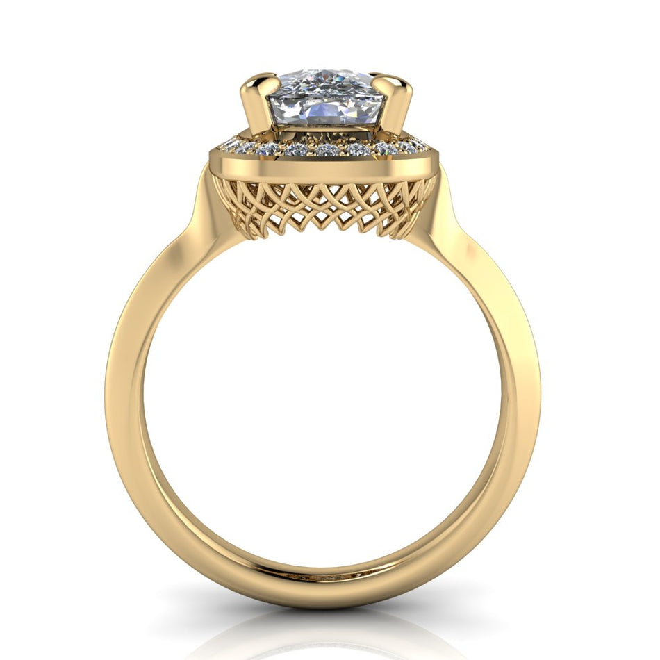 Bristol No. 2 Vintage Inspired Cushion Cut Engagement Ring