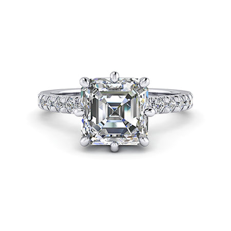 Livia No. 5 Asscher Lab Grown Diamond Engagement Ring