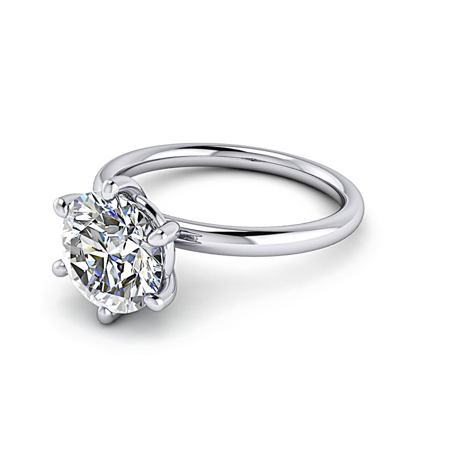 Bel Viaggio Designs-Diamond 6-Prong Solitaire Engagement