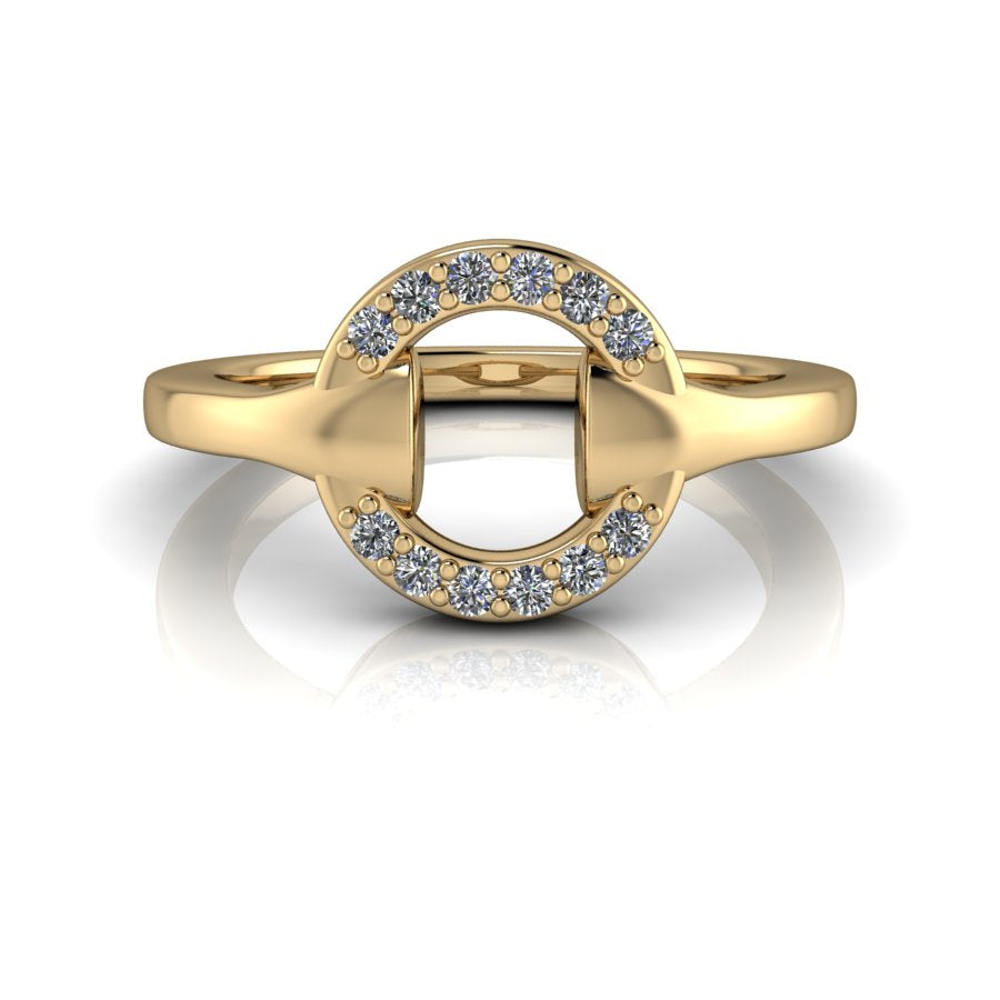 Diamond Connected Rings Trendy Rings-Bel Viaggio Designs