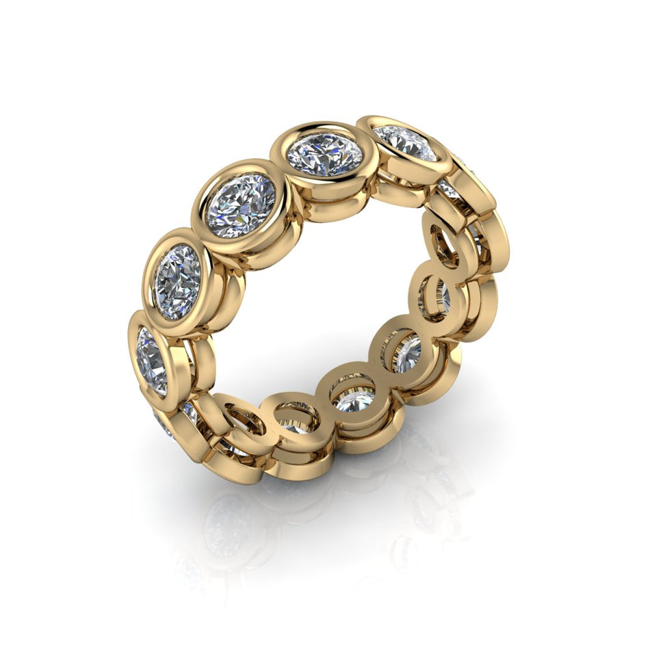Blossom Lab Diamond Eternity Band Bezel Set 3.25 CTW