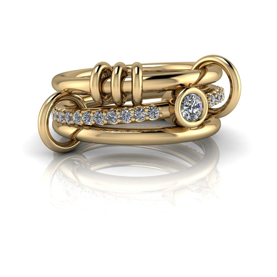 Archer Diamond Connected Rings .41 ctw