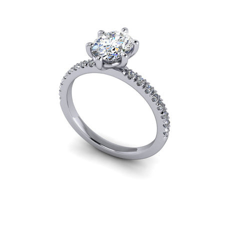 Livia Lab Grown Diamond Engagement Ring -Bel Viaggio Designs