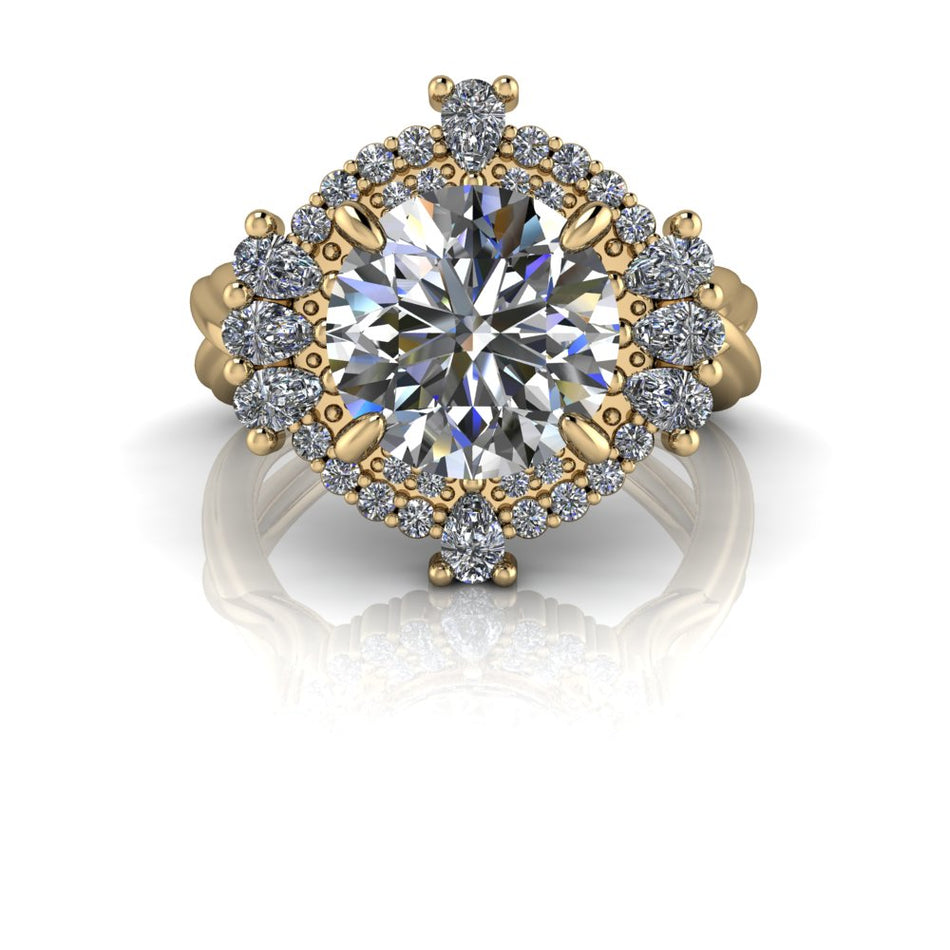 Sicily No. 1 Lab Diamond Engagement Ring 3.25 ctw