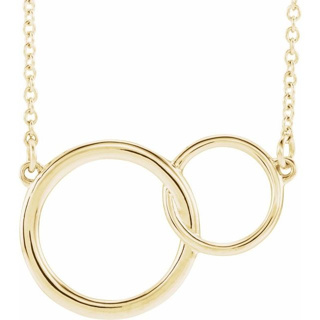 14KT Interlocking Circle Necklace