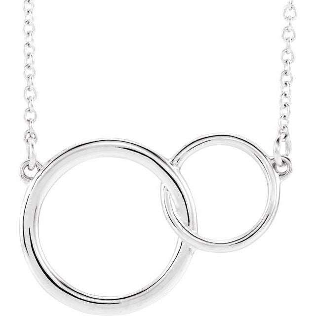 14KT Interlocking Circle Necklace