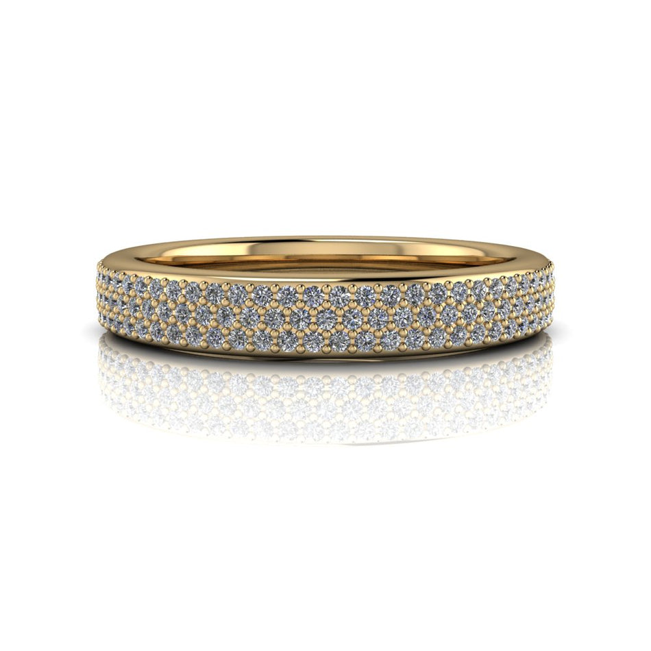 Sicily Lab Diamond Pave Wedding Band .45 ctw