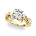 Nature Inspired Lab Grown Diamond Engagement Ring- bel viaggio designs