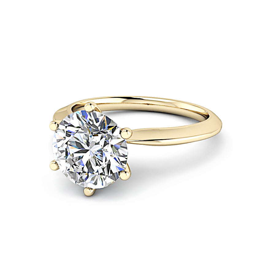 Bel Viaggio Designs-Diamond Solitaire Engagement Comfort Fit