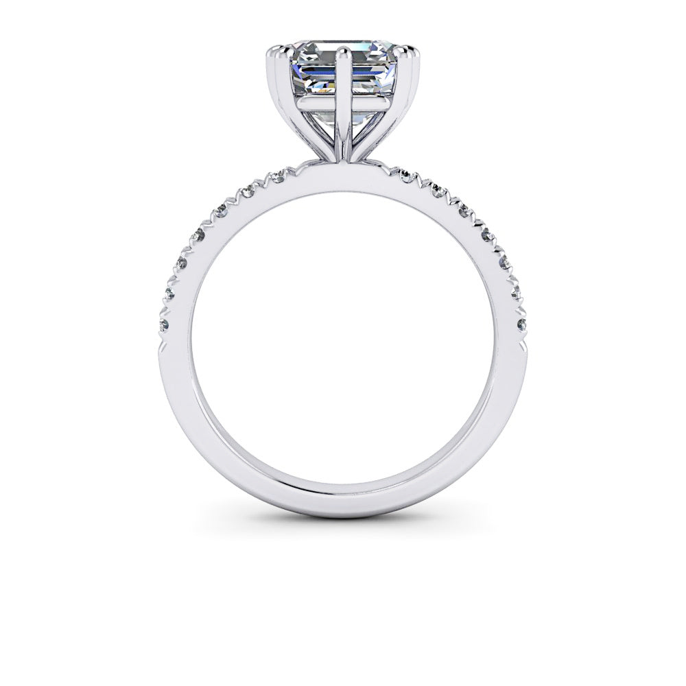 Livia No. 5 Asscher Lab Grown Diamond Engagement Ring