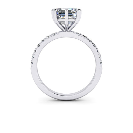 Livia No. 5 Asscher Lab Grown Diamond Engagement Ring