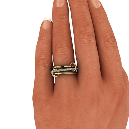 a woman's hand with a ring on it