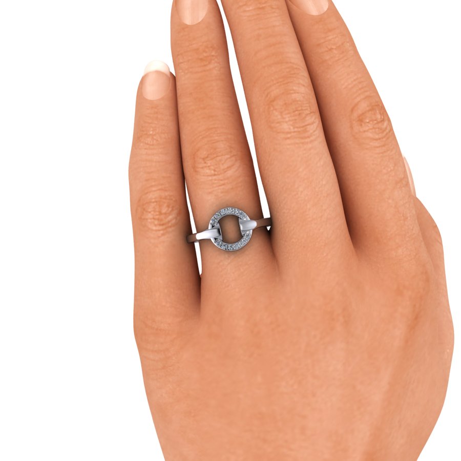 Diamond Connected Rings Trendy Rings-Bel Viaggio Designs