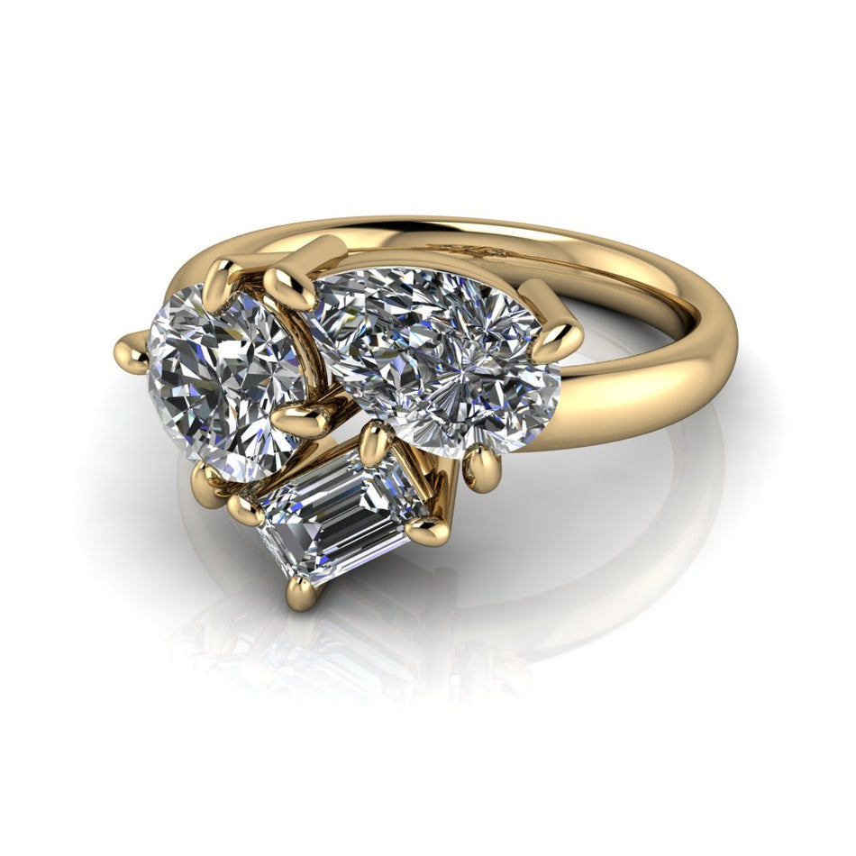 Chance Three Stone Lab Diamond Ring 2.50 ctw