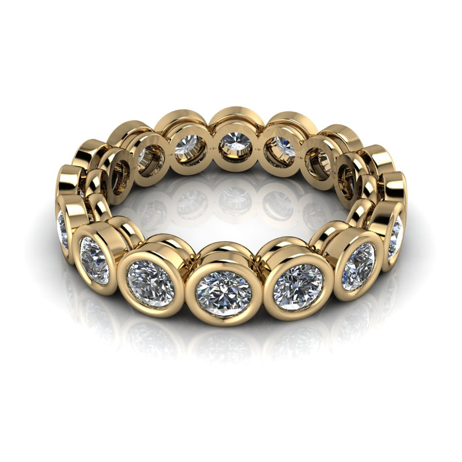 Blossom No. 2 Lab Diamond Eternity Band Bezel Set 1.90 ctw